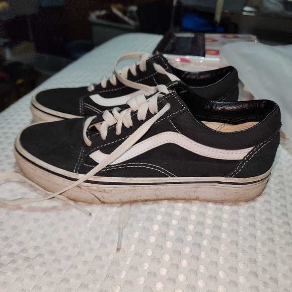 VANS EUC WOMEN'S SIZE 6.5 OLD SKOOL LOW BACK SNEAKERS SHOES - Picture 1 of 7